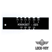 Kwikset Pin Gauge Locksmith Tools LockVoy