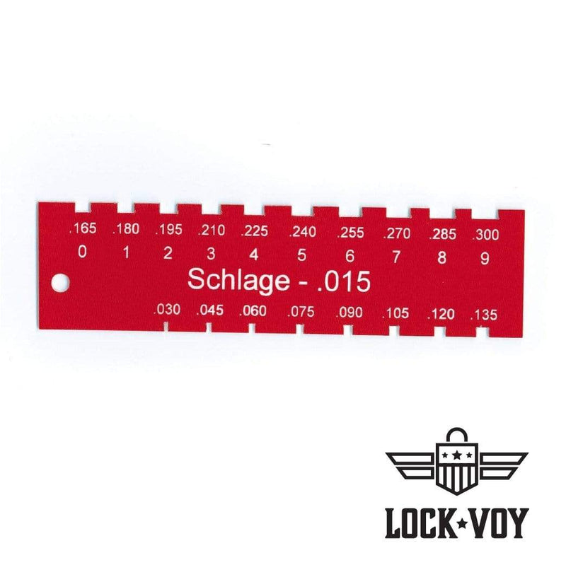 Schlage Pin Gauge Locksmith Tools LockVoy