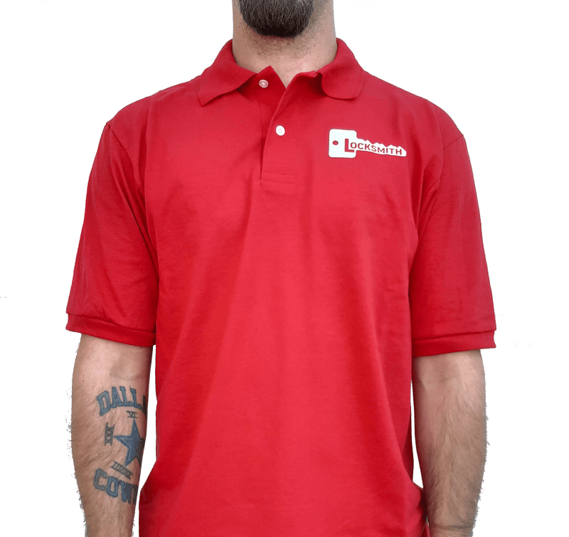 Locksmith Polo - Red Locksmith Apparel CLK