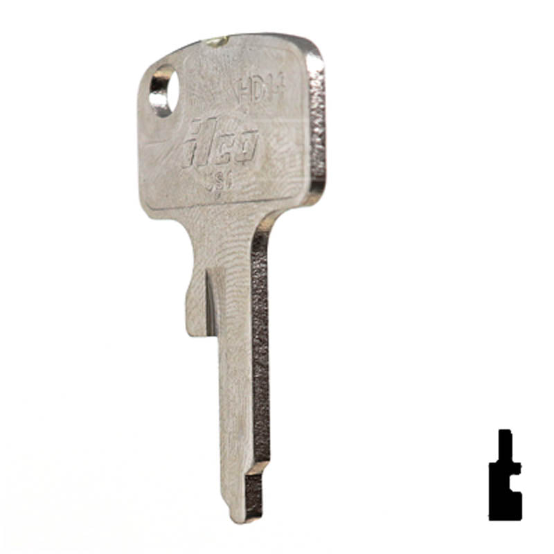 HD14 Honda Motorcycle Key Blank Power Sport Key Ilco