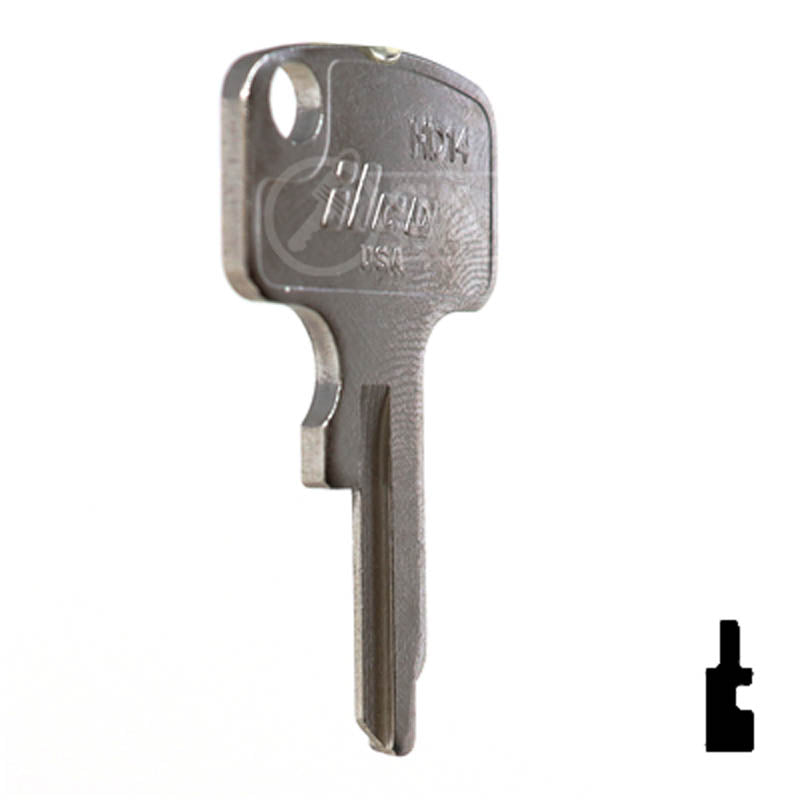 HD14 Honda Motorcycle Key Blank Power Sport Key Ilco