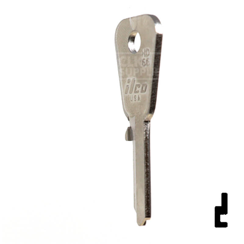 HD66 Honda Motorcycle Key Blank Power Sport Key Ilco