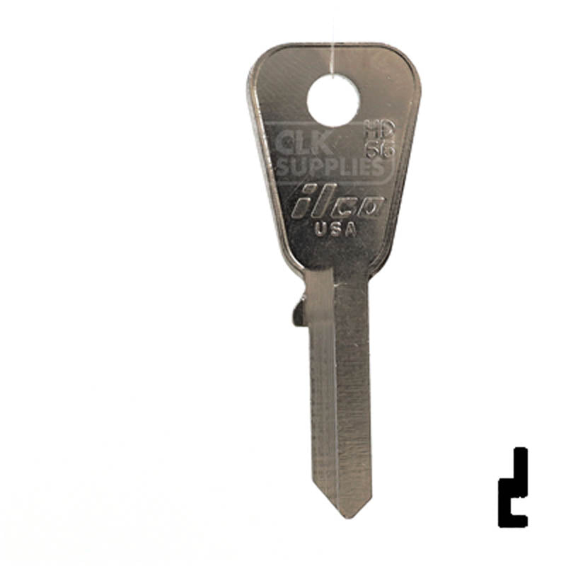 HD66 Honda Motorcycle Key Blank Power Sport Key Ilco