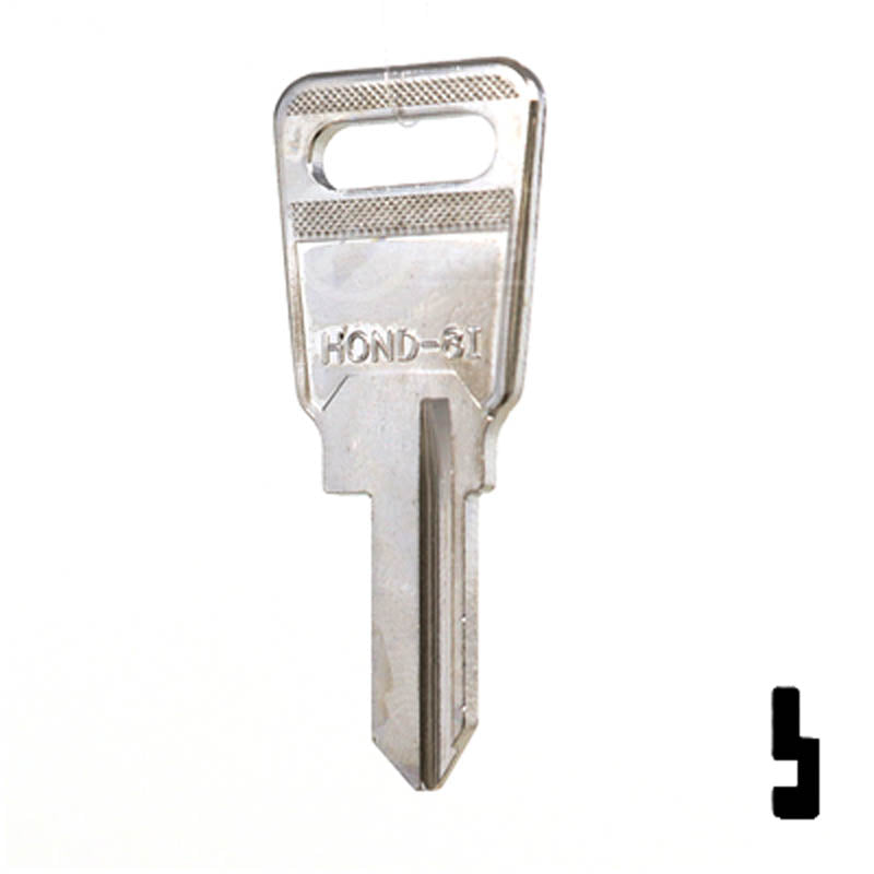 HD68 Honda Motorcycle Key Blank Power Sport Key JMA USA