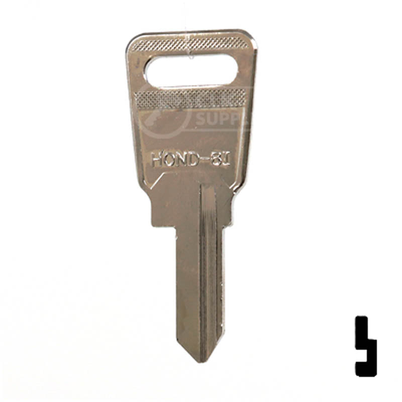 HD68 Honda Motorcycle Key Blank Power Sport Key JMA USA