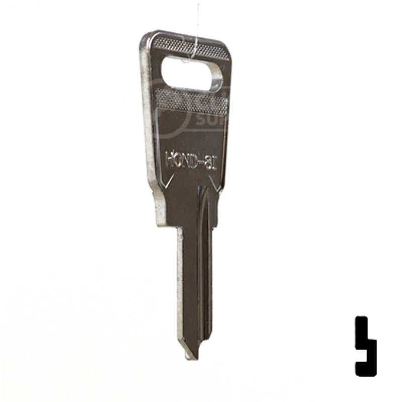 HD68 Honda Motorcycle Key Blank Power Sport Key JMA USA