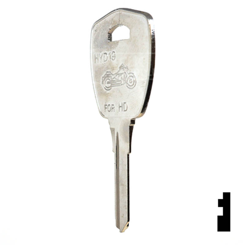 HYD19 Harley Street 750 Key Power Sport Key JET Hardware Mfg.