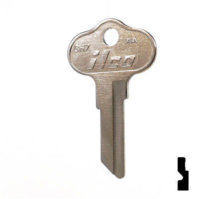 Uncut Key Blank | CH7 | Polaris, Chrysler Outboard Power Sport Key Ilco