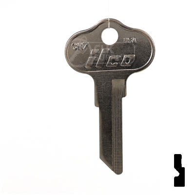 Uncut Key Blank | CH7 | Polaris, Chrysler Outboard Power Sport Key Ilco