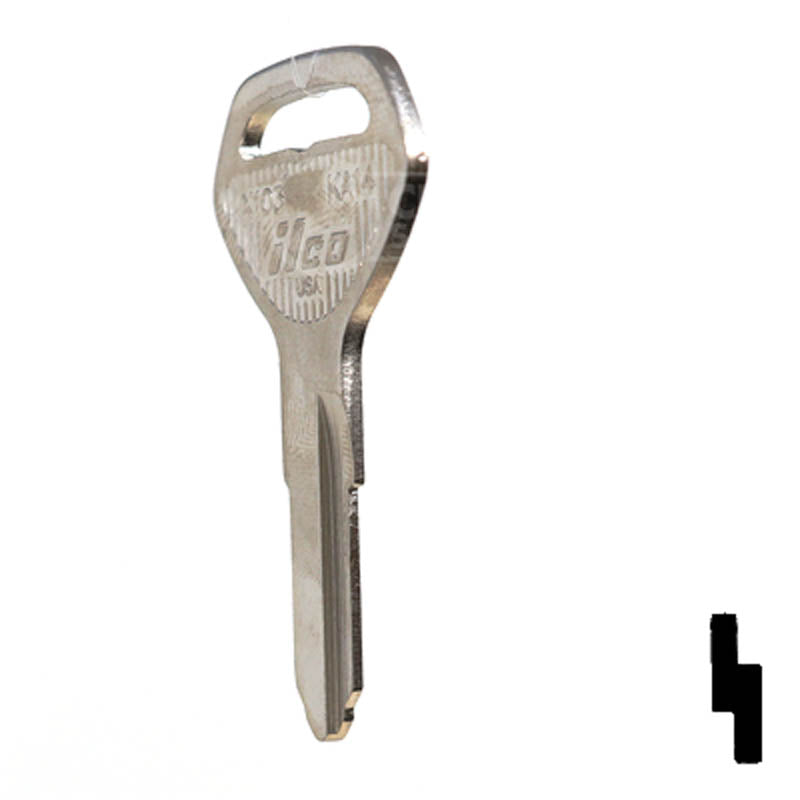 X103 (KA14) Kawasaki Key Blank Power Sport Key JMA USA