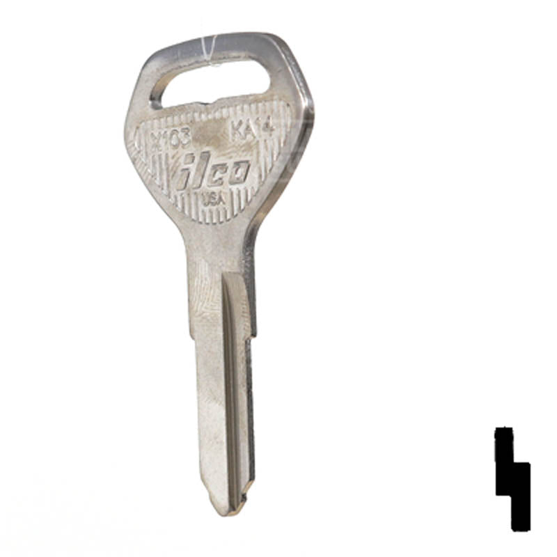 X103 (KA14) Kawasaki Key Blank Power Sport Key JMA USA