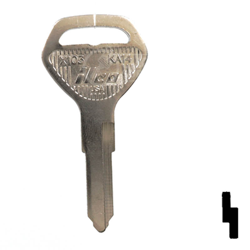 X103 (KA14) Kawasaki Key Blank Power Sport Key JMA USA