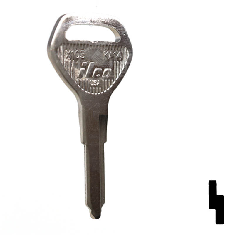 X103 (KA14) Kawasaki Key Blank Power Sport Key JMA USA