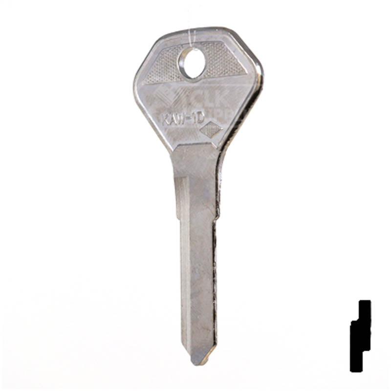 X106 (KA15) Kawasaki, Ducati Key Blank Power Sport Key JMA USA