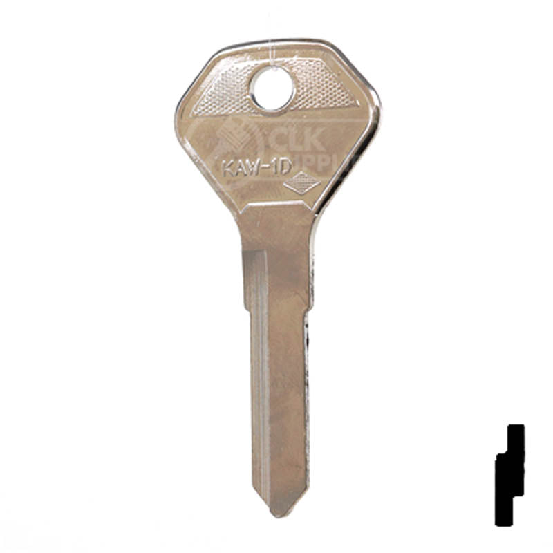 X106 (KA15) Kawasaki, Ducati Key Blank Power Sport Key JMA USA