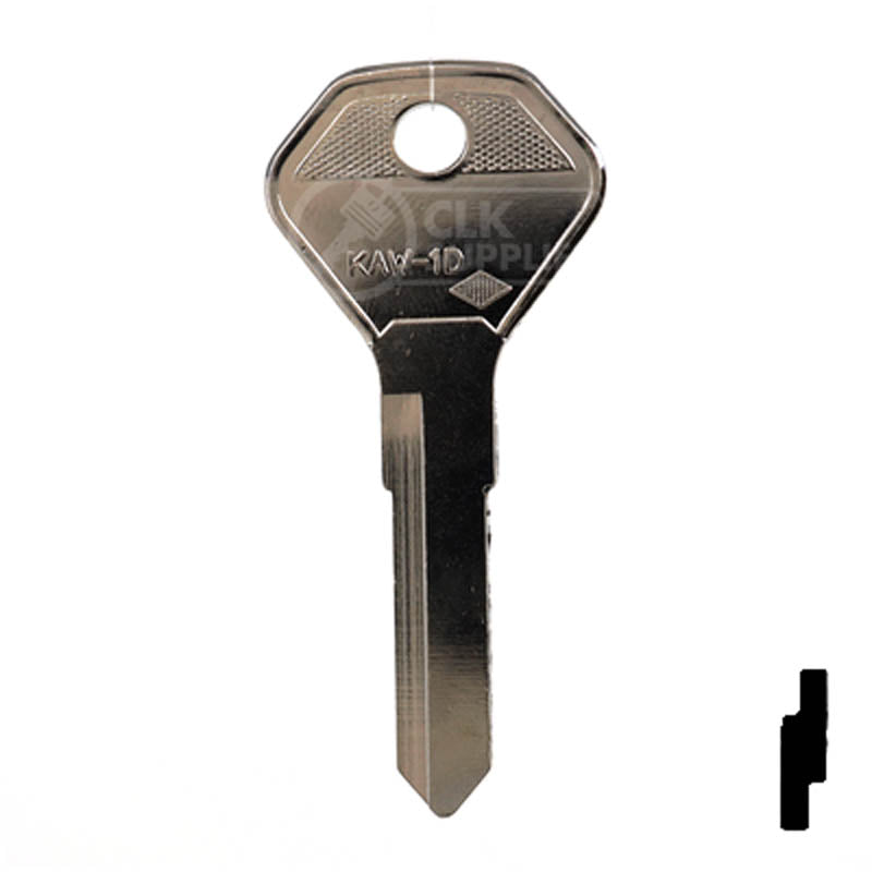 X106 (KA15) Kawasaki, Ducati Key Blank Power Sport Key JMA USA