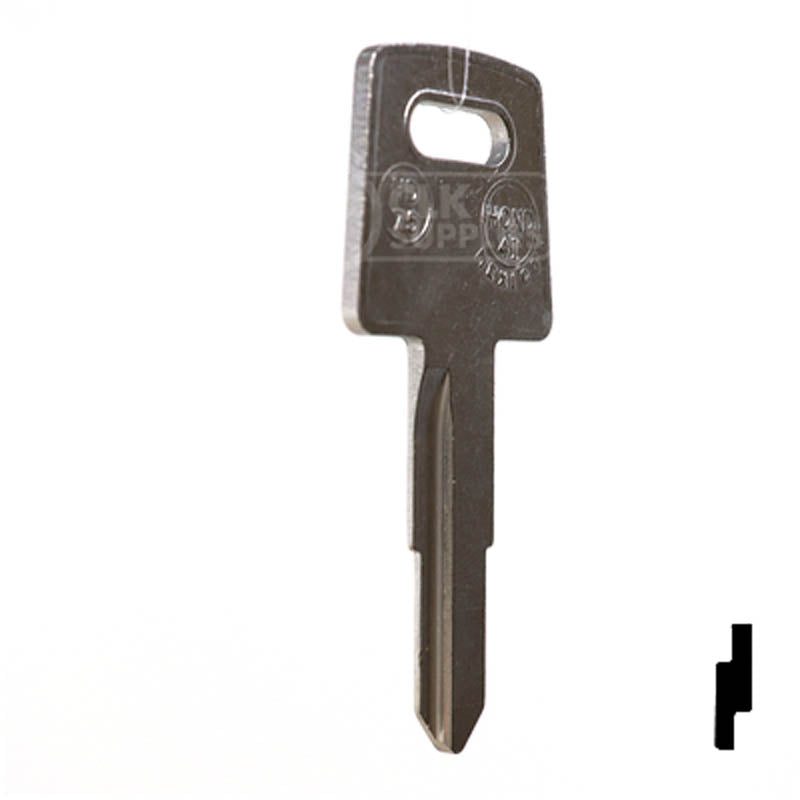 X138 ( HD75 ) Honda Motorcycle Key Power Sport Key JMA USA