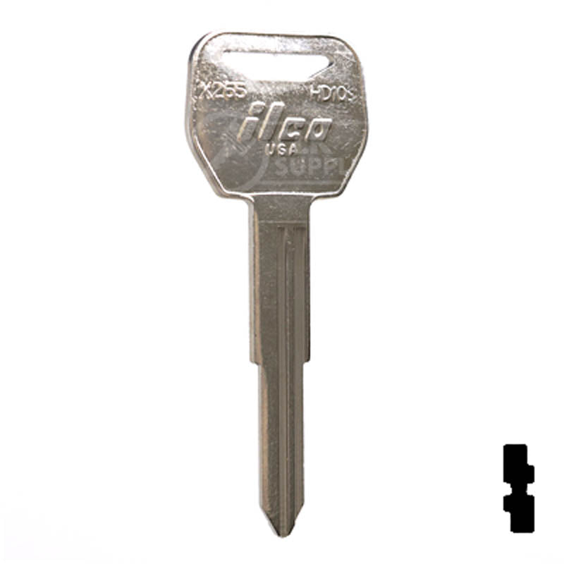 X265 ( HD109 ) Honda Motorcycle Power Sport Key Ilco