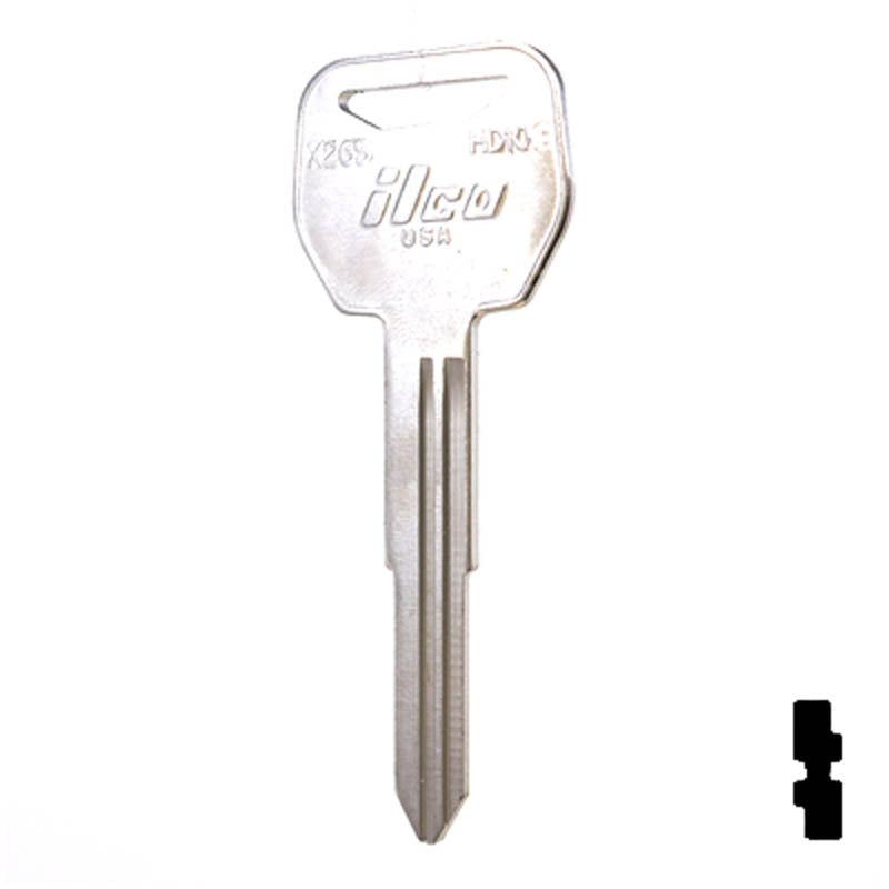 X265 ( HD109 ) Honda Motorcycle Power Sport Key Ilco