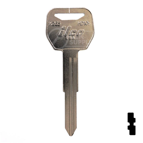 X265 ( HD109 ) Honda Motorcycle Power Sport Key Ilco