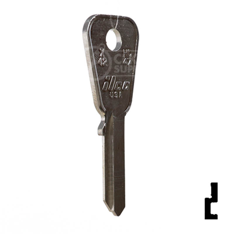 X42 ( HD47 ) Honda Motorcycle Power Sport Key Ilco