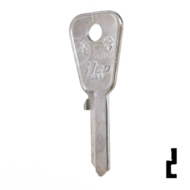 X42 ( HD47 ) Honda Motorcycle Power Sport Key Ilco
