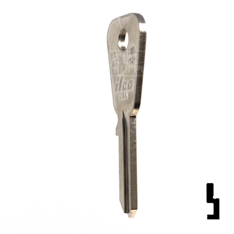 X43 ( HD48 ) Honda Motorcycle Power Sport Key Ilco