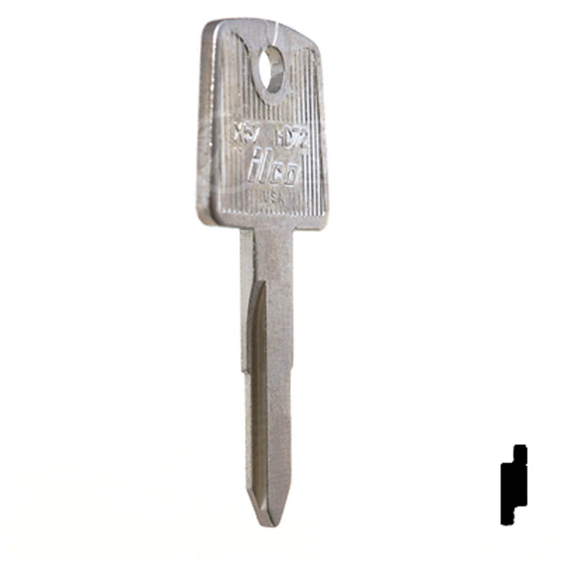 X57 ( HD72 ) Honda Motorcycle , Tractor Key Power Sport Key Ilco
