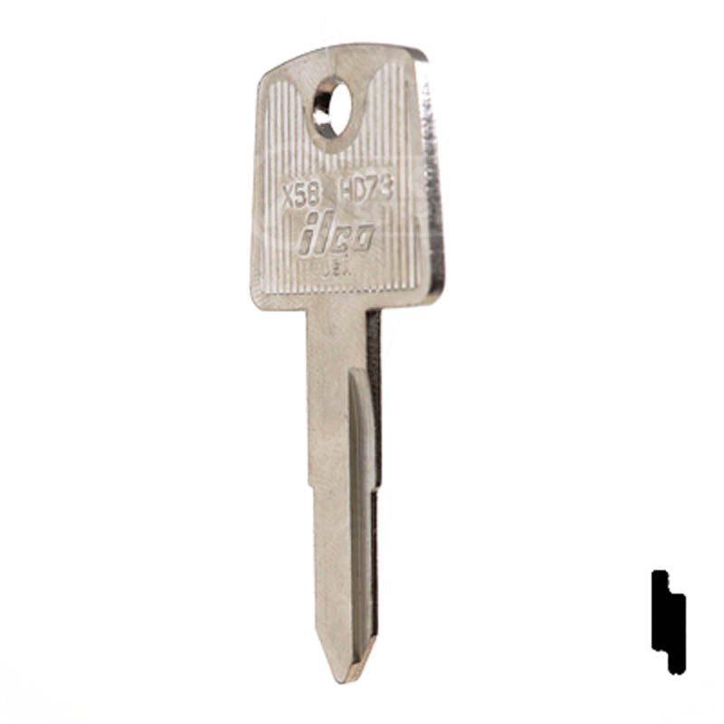 X58 ( HD73 ) Power Sport Key Ilco