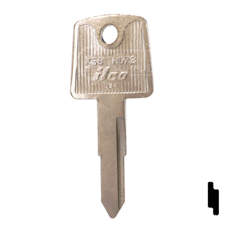 X58 ( HD73 ) Power Sport Key Ilco