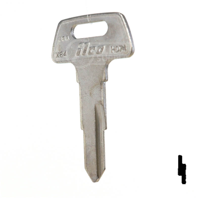 X84 ( HD74, HD63 ) Honda Motorcycle Power Sport Key Ilco
