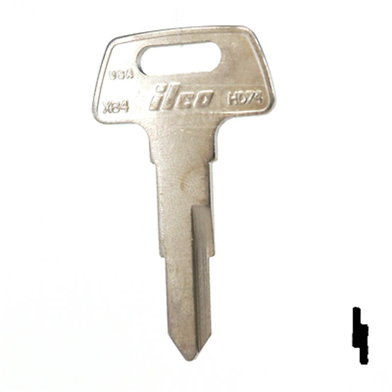 X84 ( HD74, HD63 ) Honda Motorcycle Power Sport Key Ilco