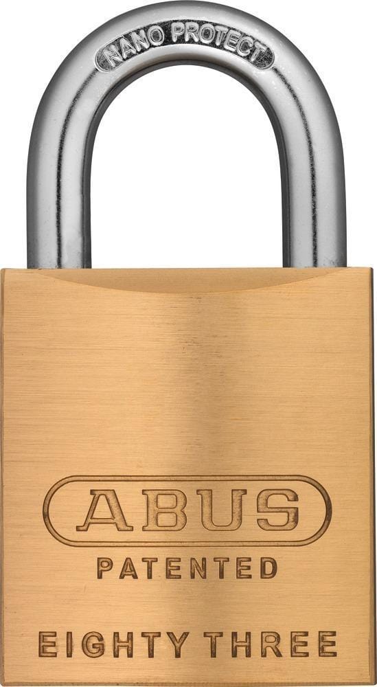 Abus 83/45 Rekeyable Padlock Schlage C-L -Brass Body Rekeyable Padlocks Abus Lock Co.