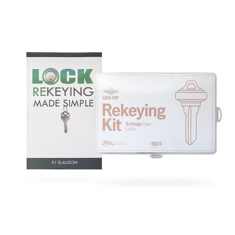 Schlage Re-Keying, Pin Kit With Tools + Free Book!!! Pinning and Re-Keying Kits LockVoy