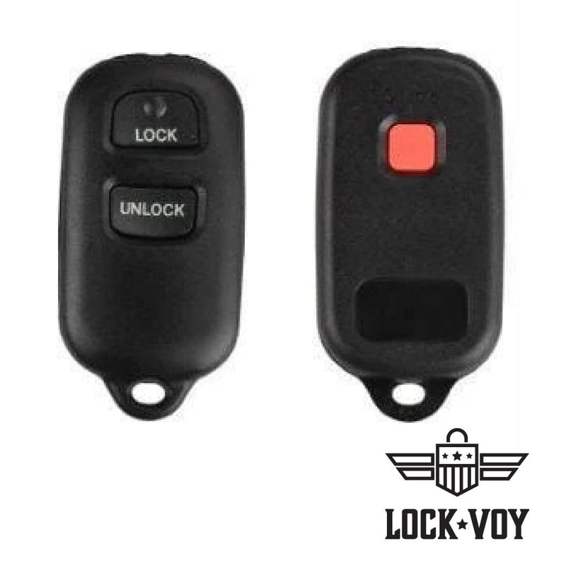 3 Button Toyota Remote Shell Remotes and Batteries LockVoy