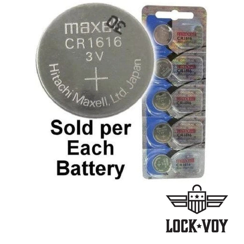 Maxell Hologram CR1616 3 Volt Coin Lithium Cell, On Tear Strip Remotes and Batteries LockVoy