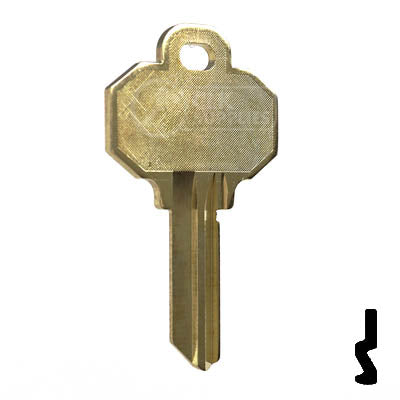 1510, BW2  Baldwin, Emtek Key Residential-Commercial Key Ilco
