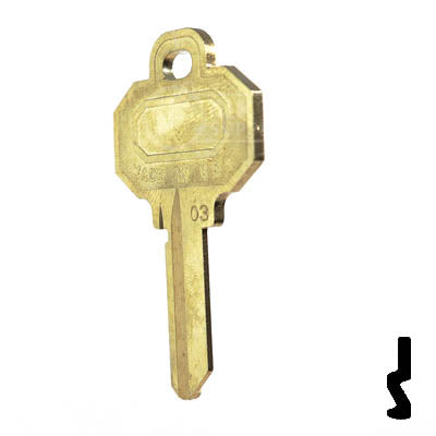 1510, BW2  Baldwin, Emtek Key Residential-Commercial Key Ilco