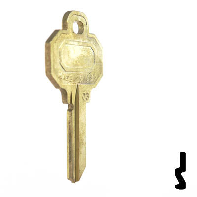 1510, BW2  Baldwin, Emtek Key Residential-Commercial Key Ilco