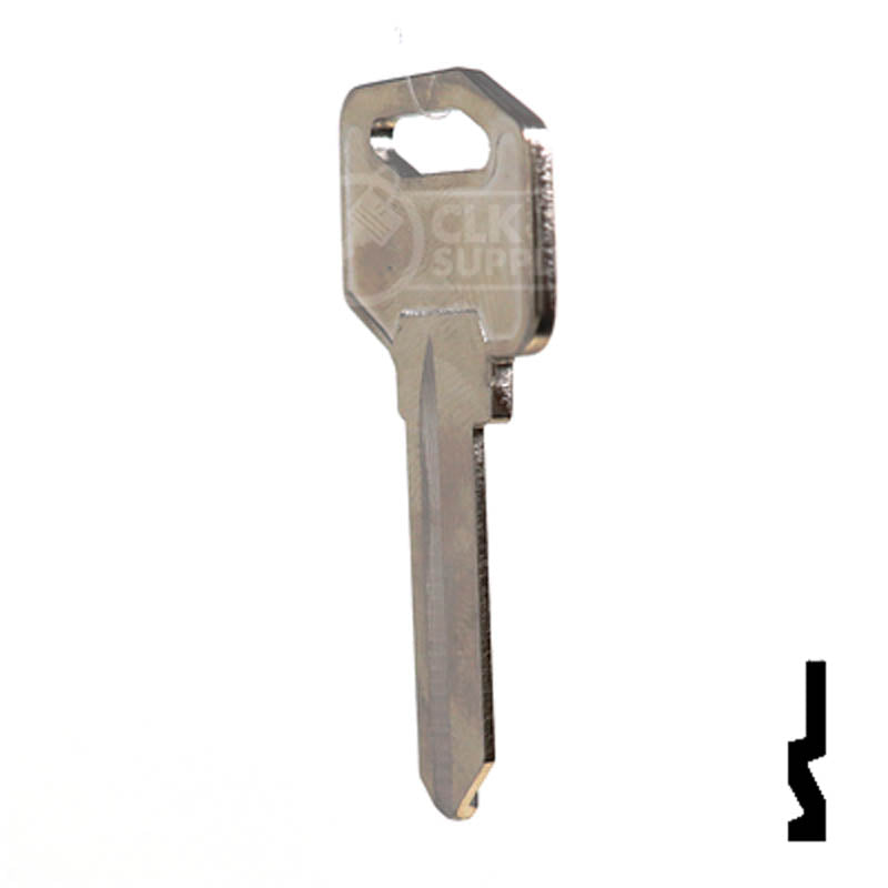1647, EZ2 EZ Set Key Residential-Commercial Key Ilco