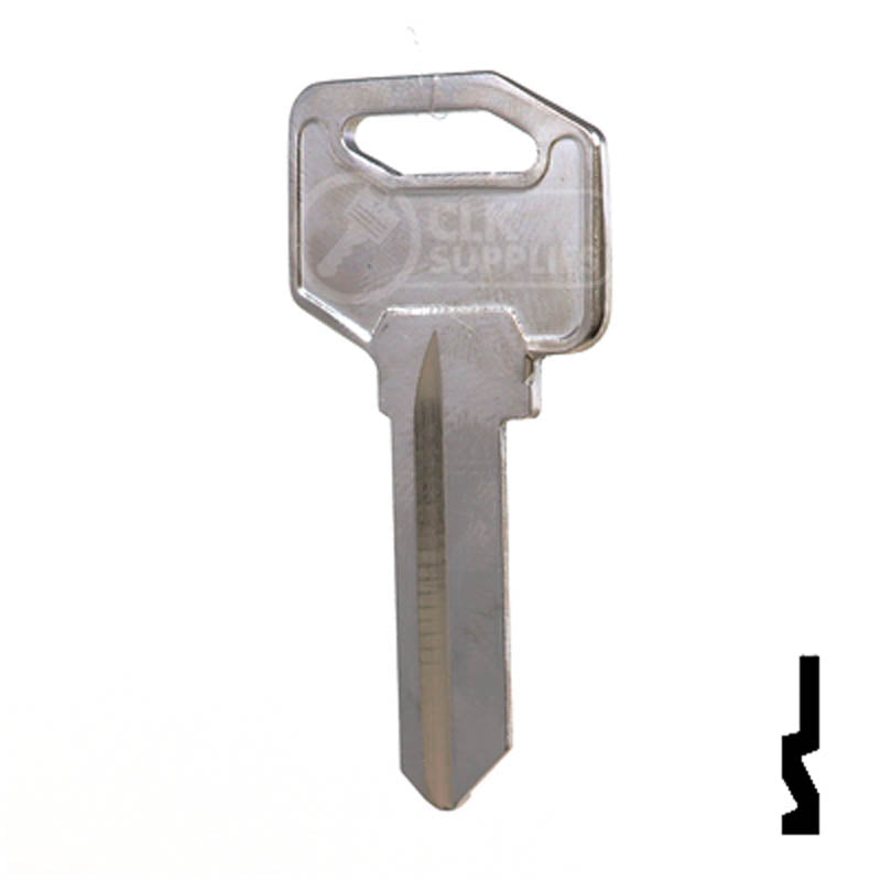 1647, EZ2 EZ Set Key Residential-Commercial Key Ilco