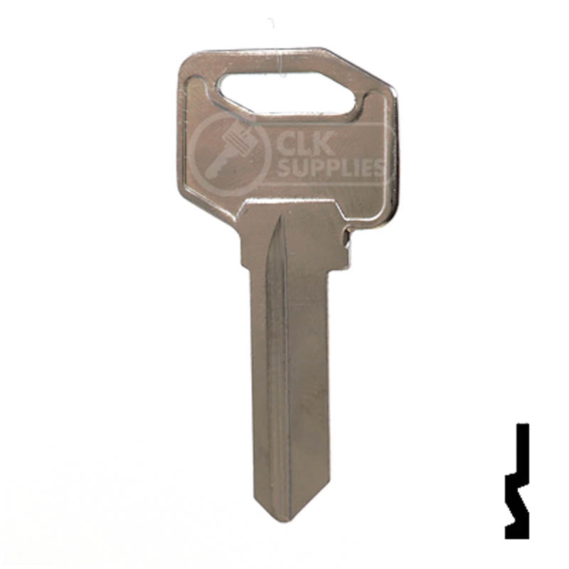 1647, EZ2 EZ Set Key Residential-Commercial Key Ilco