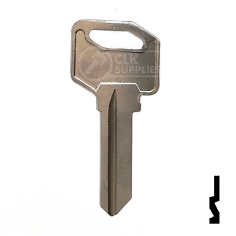 1647, EZ2 EZ Set Key Residential-Commercial Key Ilco
