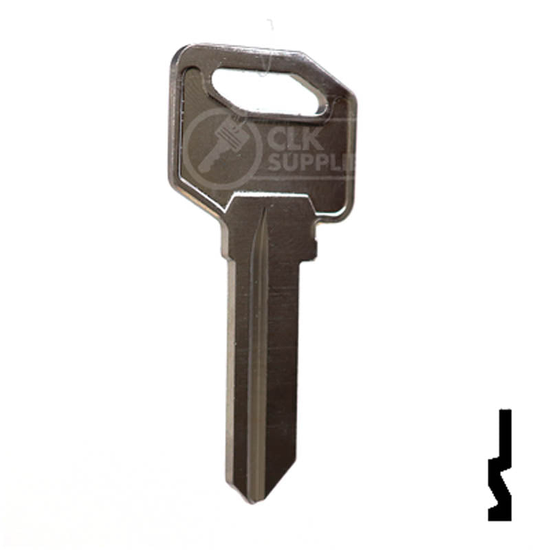 1647, EZ2 EZ Set Key Residential-Commercial Key Ilco