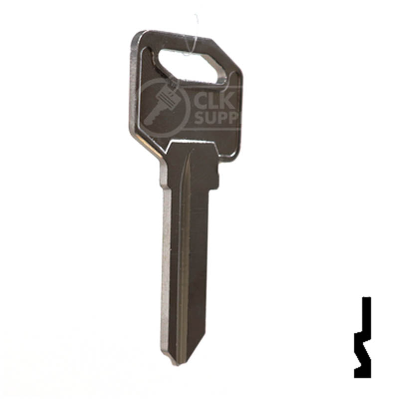 1647, EZ2 EZ Set Key Residential-Commercial Key Ilco