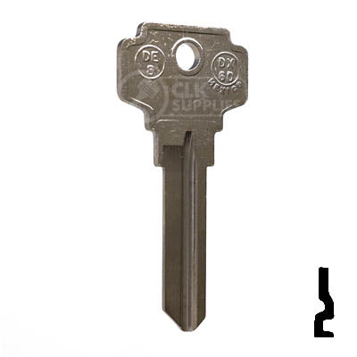 DE8, D1054KA Dexter Key Residential-Commercial Key JMA USA