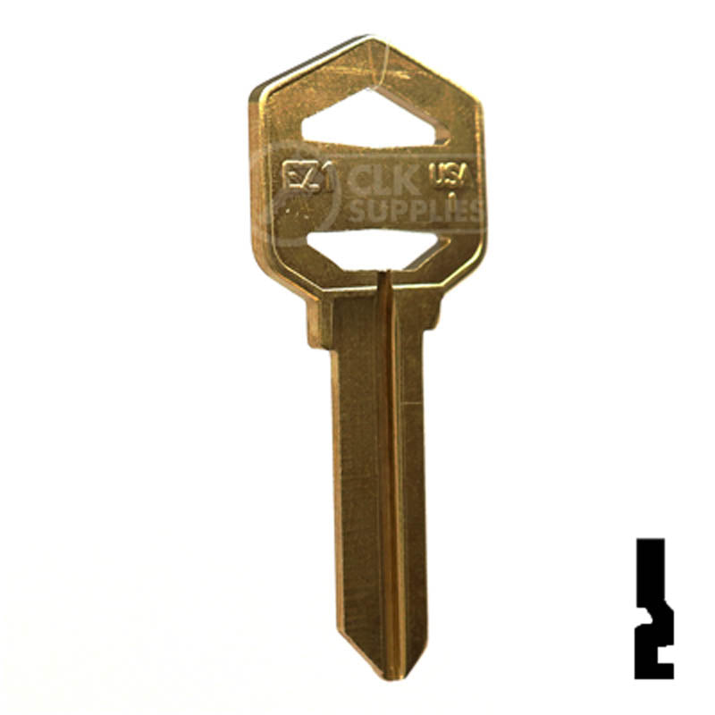 EZ1, 1522 EZ Set Key Residential-Commercial Key JMA USA