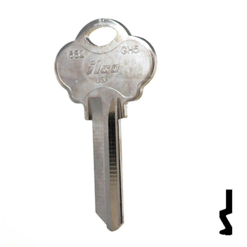 GH5, 1682 Gatehouse Key Residential-Commercial Key Ilco