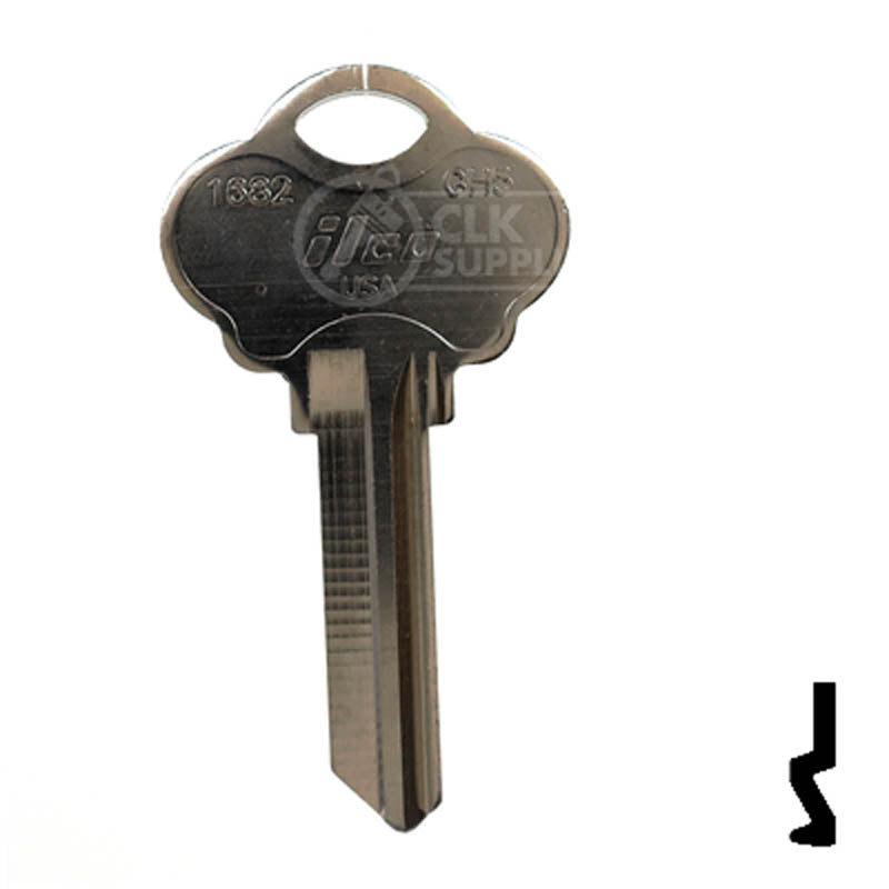 GH5, 1682 Gatehouse Key Residential-Commercial Key Ilco