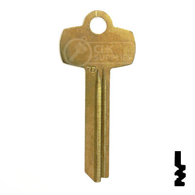 IC Core Best TD Key (1A1TD1, A1114TD) Residential-Commercial Key Ilco